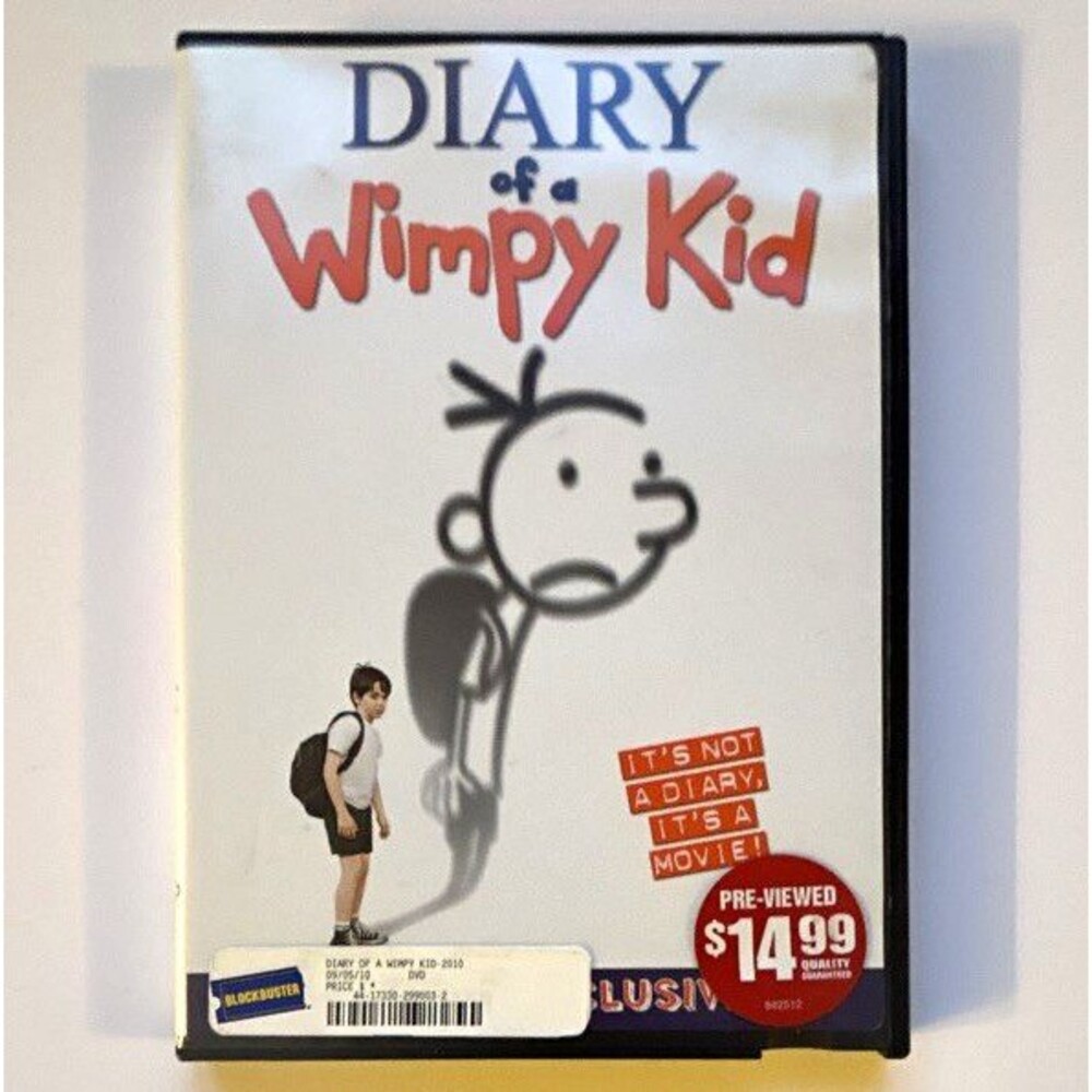 Diary of a Wimpy Kid DVD 2010 Rental Exclusive Blockbuster Tested and Works